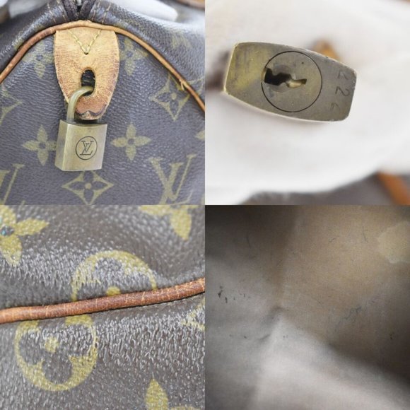 LOUIS VUITTON Speedy 30 Travel Hand Bag Monogram Leather Brown M41526 - Picture 3 of 16